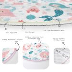 - RealHomes Dijital Baskılı Kaymaz Tabanlı Comfort Çocuk Odası Yuvarlak Halı - Realhomes  Deniz Kızı Motifli Çocuk & Genç Odası Makinede Yıkanabilir Kaymaz Tabanlı Yuvarlak Çocuk Halısı Realhomes