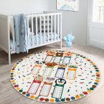 - RealHomes Dijital Baskılı Kaymaz Tabanlı Comfort Çocuk Odası Yuvarlak Halı - Realhomes  Sevimli Hayvanlar Temalı Çarpım Tablosu Tasarımlı Çocuk & Genç Odası Makinede Yıkanabilir Kaymaz Tabanlı Yuvarlak Çocuk Oyun Halısı Realhomes