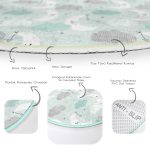 - RealHomes Dijital Baskılı Kaymaz Tabanlı Comfort Çocuk Odası Yuvarlak Halı - Realhomes  Renkli Ay Bulut Motifli Çocuk & Genç Odası Makinede Yıkanabilir Kaymaz Tabanlı Yuvarlak Çocuk Halısı Realhomes