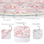 - RealHomes Dijital Baskılı Kaymaz Tabanlı Comfort Çocuk Odası Yuvarlak Halı - Realhomes  Paraşütlü Tavşan Motifli Çocuk & Genç Odası Makinede Yıkanabilir Kaymaz Tabanlı Yuvarlak Çocuk Halısı Realhomes