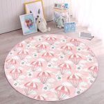- RealHomes Dijital Baskılı Kaymaz Tabanlı Comfort Çocuk Odası Yuvarlak Halı - Realhomes  Paraşütlü Tavşan Motifli Çocuk & Genç Odası Makinede Yıkanabilir Kaymaz Tabanlı Yuvarlak Çocuk Halısı Realhomes