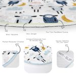 - RealHomes Dijital Baskılı Kaymaz Tabanlı Comfort Çocuk Odası Yuvarlak Halı - Realhomes  Uykucu Kuzular Çocuk & Genç Odası Makinede Yıkanabilir Kaymaz Tabanlı Yuvarlak Çocuk Halısı Realhomes