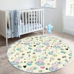 - RealHomes Dijital Baskılı Kaymaz Tabanlı Comfort Çocuk Odası Yuvarlak Halı - Realhomes  Kalpli Kedi Motifli Çocuk & Genç Odası Makinede Yıkanabilir Kaymaz Tabanlı Yuvarlak Çocuk Halısı Realhomes