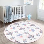 - RealHomes Dijital Baskılı Kaymaz Tabanlı Comfort Çocuk Odası Yuvarlak Halı - Realhomes  Sevimli Kirpik Motifli Çocuk & Genç Odası Makinede Yıkanabilir Kaymaz Tabanlı Yuvarlak Çocuk Halısı Realhomes