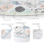 - RealHomes Dijital Baskılı Kaymaz Tabanlı Comfort Çocuk Odası Yuvarlak Halı - Realhomes  Sevimli Hayvanlar Çocuk & Genç Odası Makinede Yıkanabilir Kaymaz Tabanlı Yuvarlak Çocuk Halısı Realhomes