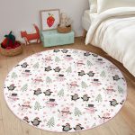 - RealHomes Dijital Baskılı Kaymaz Tabanlı Comfort Çocuk Odası Yuvarlak Halı - Realhomes  Yavru Penguenler Çizimli Çocuk & Genç Odası Makinede Yıkanabilir Kaymaz Tabanlı Yuvarlak Çocuk Halısı Realhomes