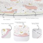 - RealHomes Dijital Baskılı Kaymaz Tabanlı Comfort Çocuk Odası Yuvarlak Halı - Realhomes  Pembe Keçi Motifli Çocuk & Genç Odası Makinede Yıkanabilir Kaymaz Tabanlı Yuvarlak Çocuk Halısı Realhomes