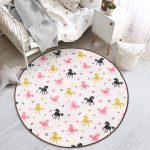 - RealHomes Dijital Baskılı Kaymaz Tabanlı Comfort Çocuk Odası Yuvarlak Halı - Realhomes  Renkli Unicorn At Tasarımlı Çocuk & Genç Odası Makinede Yıkanabilir Kaymaz Tabanlı Yuvarlak Çocuk Halısı Realhomes