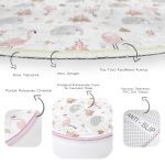 - RealHomes Dijital Baskılı Kaymaz Tabanlı Comfort Çocuk Odası Yuvarlak Halı - Realhomes  Flamingo Ve Fil Motifli Çocuk & Genç Odası Makinede Yıkanabilir Kaymaz Tabanlı Yuvarlak Çocuk Halısı Realhomes