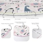 - RealHomes Dijital Baskılı Kaymaz Tabanlı Comfort Çocuk Odası Yuvarlak Halı - Realhomes Sevimli Hayvanlar Motifli Çocuk & Genç Odası Makinede Yıkanabilir Kaymaz Tabanlı Yuvarlak Çocuk Halısı Realhomes