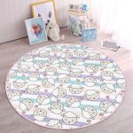 - RealHomes Dijital Baskılı Kaymaz Tabanlı Comfort Çocuk Odası Yuvarlak Halı - Realhomes  Uyuyan Koyunlar Sevimli Tasarım Çocuk & Genç Odası Makinede Yıkanabilir Kaymaz Tabanlı Yuvarlak Çocuk Halısı Realhomes