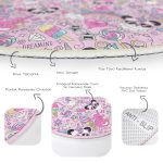 - RealHomes Dijital Baskılı Kaymaz Tabanlı Comfort Çocuk Odası Yuvarlak Halı - Realhomes  Pembe Zeminli Bebek Motifi Çocuk & Genç Odası Makinede Yıkanabilir Kaymaz Tabanlı Yuvarlak Çocuk Halısı Realhomes