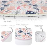 - RealHomes Dijital Baskılı Kaymaz Tabanlı Comfort Çocuk Odası Yuvarlak Halı - Realhomes  Sevimli Tavşan Ve Yumurta Motifli Çocuk & Genç Odası Makinede Yıkanabilir Kaymaz Tabanlı Yuvarlak Çocuk Halısı Realhomes