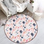 - RealHomes Dijital Baskılı Kaymaz Tabanlı Comfort Çocuk Odası Yuvarlak Halı - Realhomes  Sevimli Tavşan Ve Yumurta Motifli Çocuk & Genç Odası Makinede Yıkanabilir Kaymaz Tabanlı Yuvarlak Çocuk Halısı Realhomes
