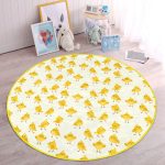 - RealHomes Dijital Baskılı Kaymaz Tabanlı Comfort Çocuk Odası Yuvarlak Halı - Realhomes  Civciv Motifli Çocuk & Genç Odası Makinede Yıkanabilir Kaymaz Tabanlı Yuvarlak Çocuk Halısı Realhomes