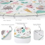 - RealHomes Dijital Baskılı Kaymaz Tabanlı Comfort Çocuk Odası Yuvarlak Halı - Realhomes  Sevimli Hayvanlar Desenli Çocuk & Genç Odası Makinede Yıkanabilir Kaymaz Tabanlı Yuvarlak Çocuk Halısı Realhomes