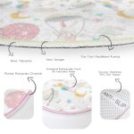 - RealHomes Dijital Baskılı Kaymaz Tabanlı Comfort Çocuk Odası Yuvarlak Halı - Realhomes  Renkli Balonlar Ve Sevimli Tavşan Çocuk & Genç Odası Makinede Yıkanabilir Kaymaz Tabanlı Yuvarlak Çocuk Halısı Realhomes