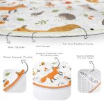 - RealHomes Dijital Baskılı Kaymaz Tabanlı Comfort Çocuk Odası Yuvarlak Halı - Realhomes  Orman Temalı Sevimli Hayvanlar Çocuk & Genç Odası Makinede Yıkanabilir Kaymaz Tabanlı Yuvarlak Çocuk Halısı Realhomes