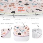 - RealHomes Dijital Baskılı Kaymaz Tabanlı Comfort Çocuk Odası Yuvarlak Halı - Realhomes  Orman Hayvanları Motifli Çocuk & Genç Odası Makinede Yıkanabilir Kaymaz Tabanlı Yuvarlak Çocuk Halısı Realhomes