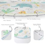 - RealHomes Dijital Baskılı Kaymaz Tabanlı Comfort Çocuk Odası Yuvarlak Halı - Realhomes  Zürafa Fil Temalı Çocuk & Genç Odası Makinede Yıkanabilir Kaymaz Tabanlı Yuvarlak Çocuk Halısı Realhomes