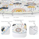 - RealHomes Dijital Baskılı Kaymaz Tabanlı Comfort Çocuk Odası Yuvarlak Halı - Realhomes  Gökyüzü Temalı Bebek Desenli Çocuk & Genç Odası Makinede Yıkanabilir Kaymaz Tabanlı Yuvarlak Çocuk Halısı Realhomes