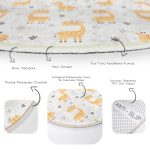 - RealHomes Dijital Baskılı Kaymaz Tabanlı Comfort Çocuk Odası Yuvarlak Halı - Realhomes  Sevimli Zürafa Tasarımlı Çocuk & Genç Odası Makinede Yıkanabilir Kaymaz Tabanlı Yuvarlak Çocuk Halısı Realhomes