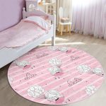 - RealHomes Dijital Baskılı Kaymaz Tabanlı Comfort Çocuk Odası Yuvarlak Halı - Realhomes Balonlu Kız Desenli Çocuk & Genç Odası Makinede Yıkanabilir Kaymaz Tabanlı Yuvarlak Çocuk Halısı Realhomes