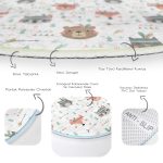 - RealHomes Dijital Baskılı Kaymaz Tabanlı Comfort Çocuk Odası Yuvarlak Halı - Realhomes Sevimli Orman Hayvanları Motifli Çocuk & Genç Odası Makinede Yıkanabilir Kaymaz Tabanlı Yuvarlak Çocuk Halısı Realhomes