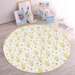 - RealHomes Dijital Baskılı Kaymaz Tabanlı Comfort Çocuk Odası Yuvarlak Halı - Realhomes Uyuyan Köpek Desenli Çocuk & Genç Odası Makinede Yıkanabilir Kaymaz Tabanlı Yuvarlak Çocuk Halısı Realhomes