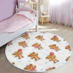 - RealHomes Dijital Baskılı Kaymaz Tabanlı Comfort Çocuk Odası Yuvarlak Halı - Realhomes  Ayıcık Desenli Çocuk & Genç Odası Makinede Yıkanabilir Kaymaz Tabanlı Yuvarlak Çocuk Halısı Realhomes