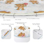 - RealHomes Dijital Baskılı Kaymaz Tabanlı Comfort Çocuk Odası Yuvarlak Halı - Realhomes  Ayıcık Desenli Çocuk & Genç Odası Makinede Yıkanabilir Kaymaz Tabanlı Yuvarlak Çocuk Halısı Realhomes