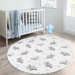- RealHomes Dijital Baskılı Kaymaz Tabanlı Comfort Çocuk Odası Yuvarlak Halı - Realhomes  Sevimli Koala Desenli Çocuk & Genç Odası Makinede Yıkanabilir Kaymaz Tabanlı Yuvarlak Çocuk Halısı Realhomes