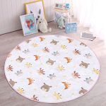 - RealHomes Dijital Baskılı Kaymaz Tabanlı Comfort Çocuk Odası Yuvarlak Halı - Realhomes  Sevimli Hayvanlar Desenli Çocuk & Genç Odası Makinede Yıkanabilir Kaymaz Tabanlı Yuvarlak Çocuk Halısı Realhomes