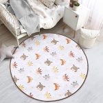 - RealHomes Dijital Baskılı Kaymaz Tabanlı Comfort Çocuk Odası Yuvarlak Halı - Realhomes  Sevimli Hayvanlar Desenli Çocuk & Genç Odası Makinede Yıkanabilir Kaymaz Tabanlı Yuvarlak Çocuk Halısı Realhomes