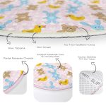 - RealHomes Dijital Baskılı Kaymaz Tabanlı Comfort Çocuk Odası Yuvarlak Halı - Realhomes  Ayıcık Tavşan Ve Ördek Desenli Çocuk & Genç Odası Makinede Yıkanabilir Kaymaz Tabanlı Yuvarlak Çocuk Halısı Realhomes