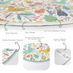 - RealHomes Dijital Baskılı Kaymaz Tabanlı Comfort Çocuk Odası Yuvarlak Halı - Realhomes  Rengarenk Orman Hayvanları Desenli Çocuk & Genç Odası Makinede Yıkanabilir Kaymaz Tabanlı Yuvarlak Çocuk Halısı Realhomes