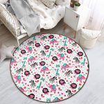 - RealHomes Dijital Baskılı Kaymaz Tabanlı Comfort Çocuk Odası Yuvarlak Halı - Realhomes  Rengarenk Orman Hayvanları Motifli Çocuk & Genç Odası Makinede Yıkanabilir Kaymaz Tabanlı Yuvarlak Çocuk Halısı Realhomes