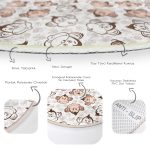 - RealHomes Dijital Baskılı Kaymaz Tabanlı Comfort Çocuk Odası Yuvarlak Halı - Realhomes  Sevimli Maymunlar Desenli Çocuk & Genç Odası Makinede Yıkanabilir Kaymaz Tabanlı Yuvarlak Çocuk Halısı Realhomes