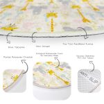 - RealHomes Dijital Baskılı Kaymaz Tabanlı Comfort Çocuk Odası Yuvarlak Halı - Realhomes  Sevimli Orman Hayvanları Desenli Çocuk & Genç Odası Makinede Yıkanabilir Kaymaz Tabanlı Yuvarlak Çocuk Halısı Realhomes