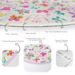 - RealHomes Dijital Baskılı Kaymaz Tabanlı Comfort Çocuk Odası Yuvarlak Halı - Realhomes  İp Atlayan Tavşan Ve Kelebek Desenli Çocuk & Genç Odası Makinede Yıkanabilir Kaymaz Tabanlı Yuvarlak Çocuk Halısı Realhomes