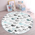 - RealHomes Dijital Baskılı Kaymaz Tabanlı Comfort Çocuk Odası Yuvarlak Halı - Realhomes  Mavi Balina Temalı Çocuk & Genç Odası Makinede Yıkanabilir Kaymaz Tabanlı Yuvarlak Çocuk Halısı Realhomes