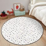 - RealHomes Dijital Baskılı Kaymaz Tabanlı Comfort Çocuk Odası Yuvarlak Halı - Realhomes  Altın Sarısı Siyah Yıldız Desenli Çocuk & Genç Odası Makinede Yıkanabilir Kaymaz Tabanlı Yuvarlak Çocuk Halısı Realhomes