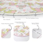 - RealHomes Dijital Baskılı Kaymaz Tabanlı Comfort Çocuk Odası Yuvarlak Halı - Realhomes Sevimli Fil Motifli Çocuk & Genç Odası Makinede Yıkanabilir Kaymaz Tabanlı Yuvarlak Çocuk Halısı Realhomes