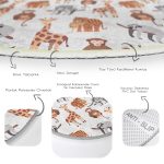 - RealHomes Dijital Baskılı Kaymaz Tabanlı Comfort Çocuk Odası Yuvarlak Halı - Realhomes  Sevimli Orman Hayvanları Desenli Çocuk & Genç Odası Makinede Yıkanabilir Kaymaz Tabanlı Yuvarlak Çocuk Halısı Realhomes