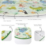 - RealHomes Dijital Baskılı Kaymaz Tabanlı Comfort Çocuk Odası Yuvarlak Halı - Realhomes  Sevimli Orman Hayvanları Desenli Çocuk & Genç Odası Makinede Yıkanabilir Kaymaz Tabanlı Yuvarlak Çocuk Halısı Realhomes