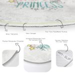 - RealHomes Dijital Baskılı Kaymaz Tabanlı Comfort Çocuk Odası Yuvarlak Halı - Realhomes  Happy Princess Yazı Desenli Çocuk & Genç Odası Makinede Yıkanabilir Kaymaz Tabanlı Yuvarlak Çocuk Halısı Realhomes