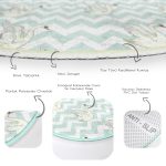 - RealHomes Dijital Baskılı Kaymaz Tabanlı Comfort Çocuk Odası Yuvarlak Halı - Realhomes  Zikzak Zeminli Kuğu Desenli Çocuk & Genç Odası Makinede Yıkanabilir Kaymaz Tabanlı Yuvarlak Çocuk Halısı Realhomes