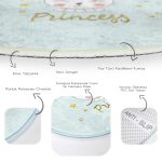 - RealHomes Dijital Baskılı Kaymaz Tabanlı Comfort Çocuk Odası Yuvarlak Halı - Realhomes  Princess Tavşan Desenli Çocuk & Genç Odası Makinede Yıkanabilir Kaymaz Tabanlı Yuvarlak Çocuk Halısı Realhomes