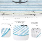 - RealHomes Dijital Baskılı Kaymaz Tabanlı Comfort Çocuk Odası Yuvarlak Halı - Realhomes  Denizci Motifli Çocuk & Genç Odası Makinede Yıkanabilir Kaymaz Tabanlı Yuvarlak Çocuk Halısı Realhomes