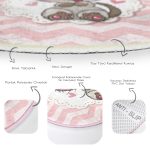 - RealHomes Dijital Baskılı Kaymaz Tabanlı Comfort Çocuk Odası Yuvarlak Halı - Realhomes  Kedicik Çocuk & Genç Odası Makinede Yıkanabilir Kaymaz Tabanlı Yuvarlak Çocuk Halısı Realhomes